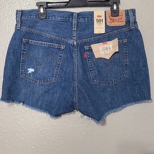 Levi's High Rise 501 Button Fly Shorts